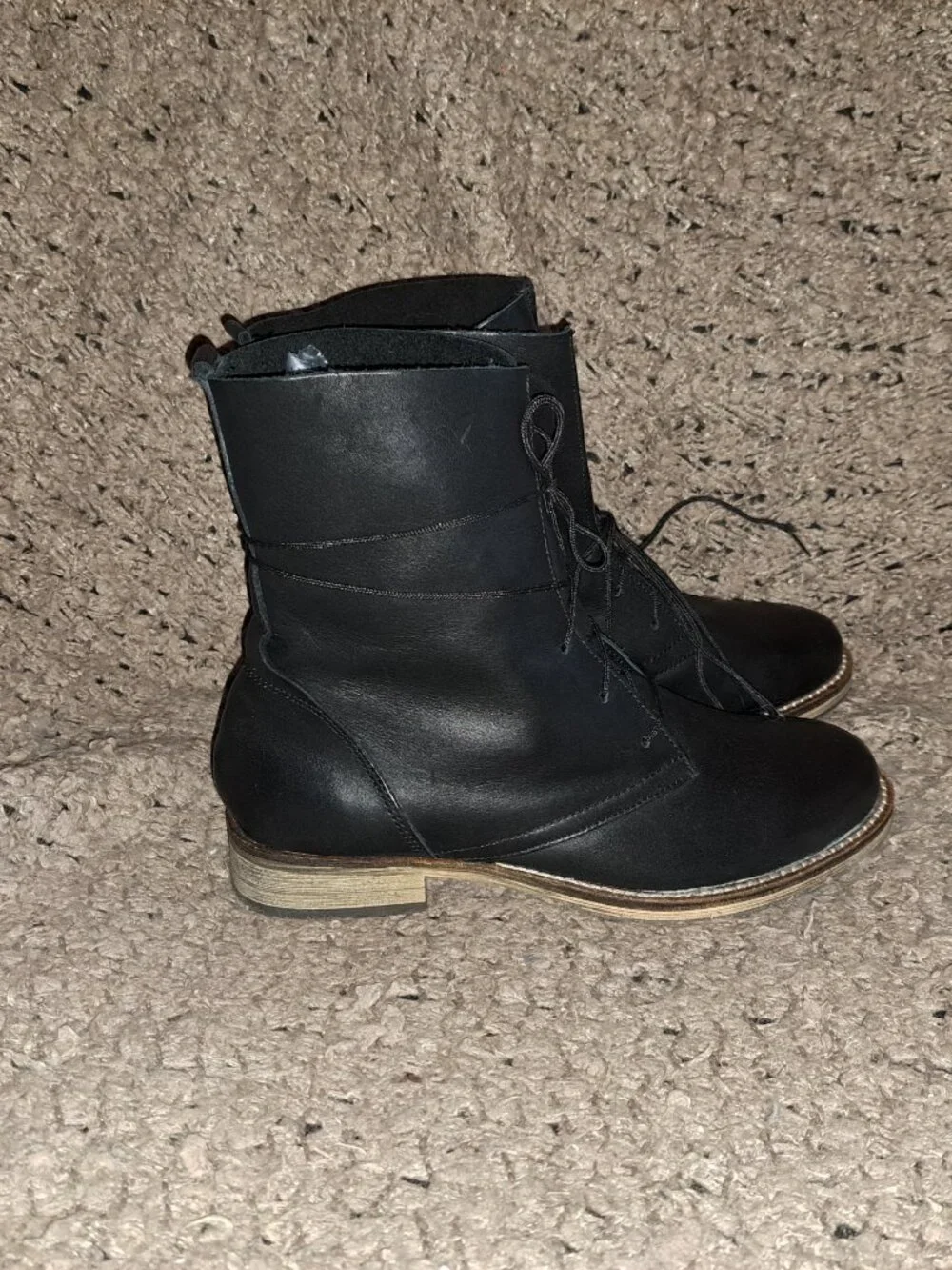 CHELSEA CREW-Black Label-Black Leather Boot-Soft/Slouchy Leather-Sz 37-NWOB - Picture 5 of 8